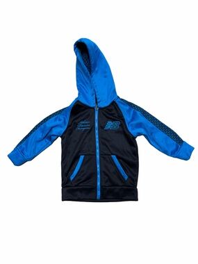 New Balance Boys Athletic Division Champions Full Zip Hoodie Size 4 Blue Black